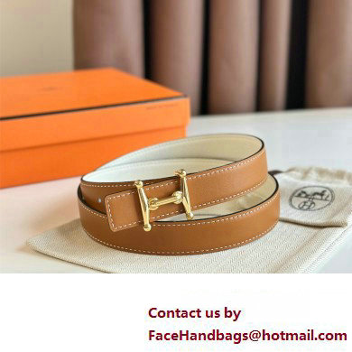 Hermes Mors H belt buckle & Reversible leather strap 24 mm 13 2023